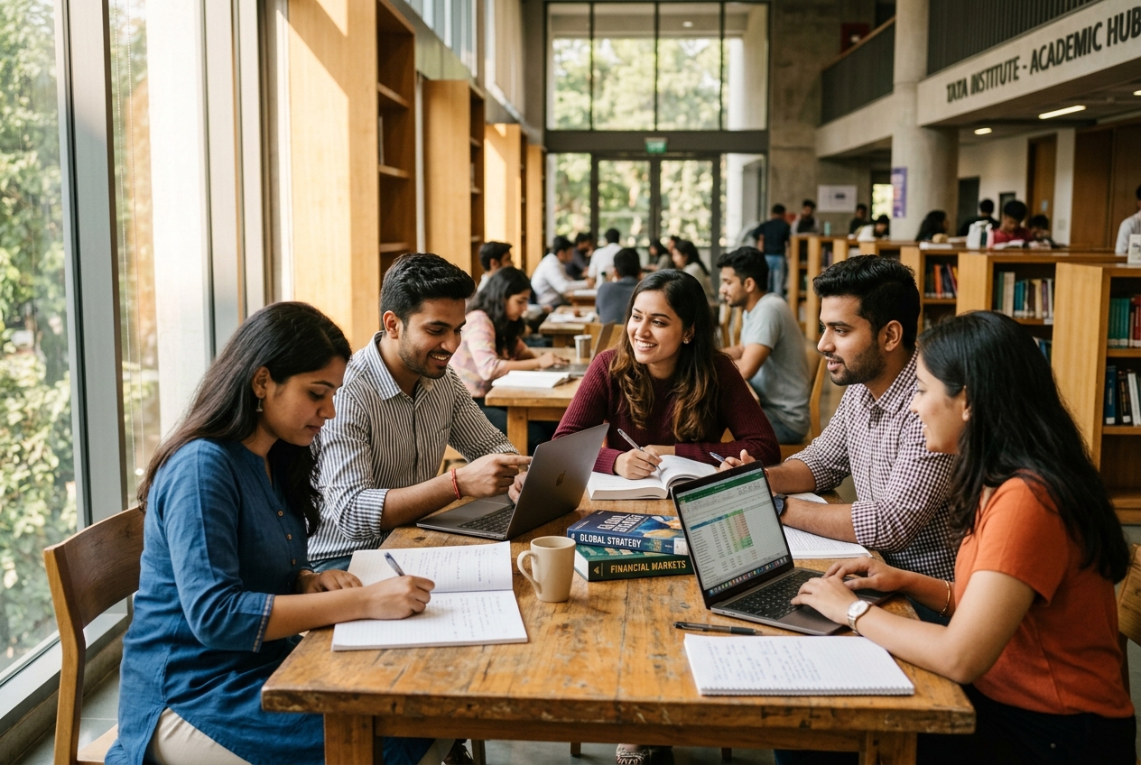 MBA collaboration and management case study room at Vivek Admission Consultancy